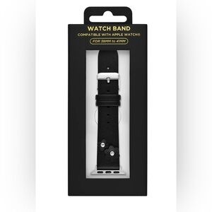 Black Floral Watch Band